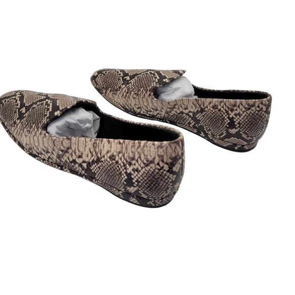 New Vince Paz Loafers Women's Size 8M Snakeskin Print Ballet Flats Slip On Low - Picture 5 of 9
